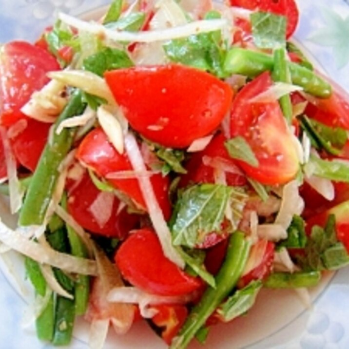 トマトといんげんの香味サラダ レシピ 作り方 By Mint74 楽天レシピ